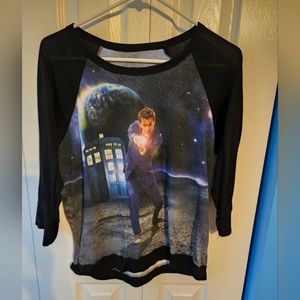 Doctor Who - 10th Doctor  3/4th sleeve shirt